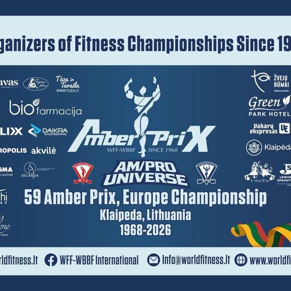 2026 05 03 „Amber Prix“ turnyras, Europos čempionatas ir „Universe“ varžybos Klaipėda