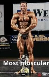 "Most Muscular" poza